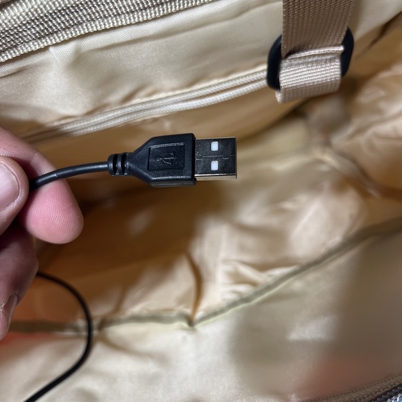 Mommy Loves Me Diaper Bag Back Pack Packable Travel Changing Table USB Charger - Picture 5 of 10